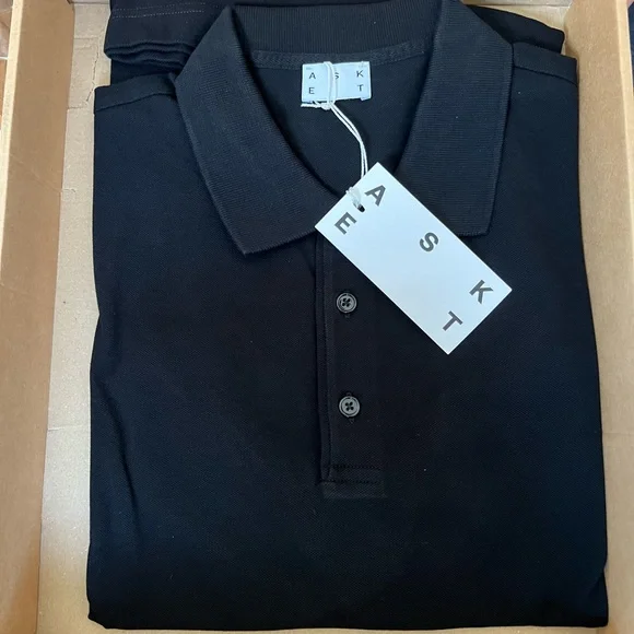 ASKET Shirts Asket Pique Polo Large Shirts Brand New With - Main Image